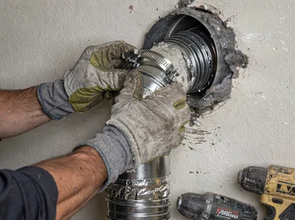 Dryer Vent Hose Installation in Bluffton