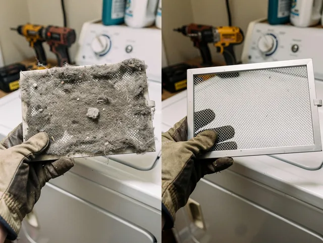 Professional lint trap cleaning by Bluffton Dryer Vent Cleaning in Bluffton