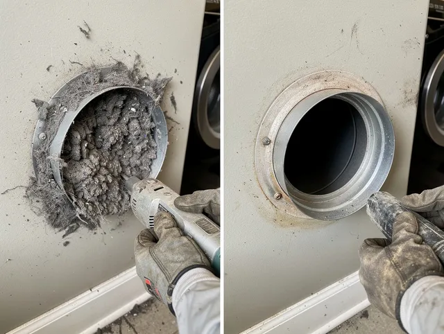 Professional clogged vent cleaning by Bluffton Dryer Vent Cleaning in Bluffton